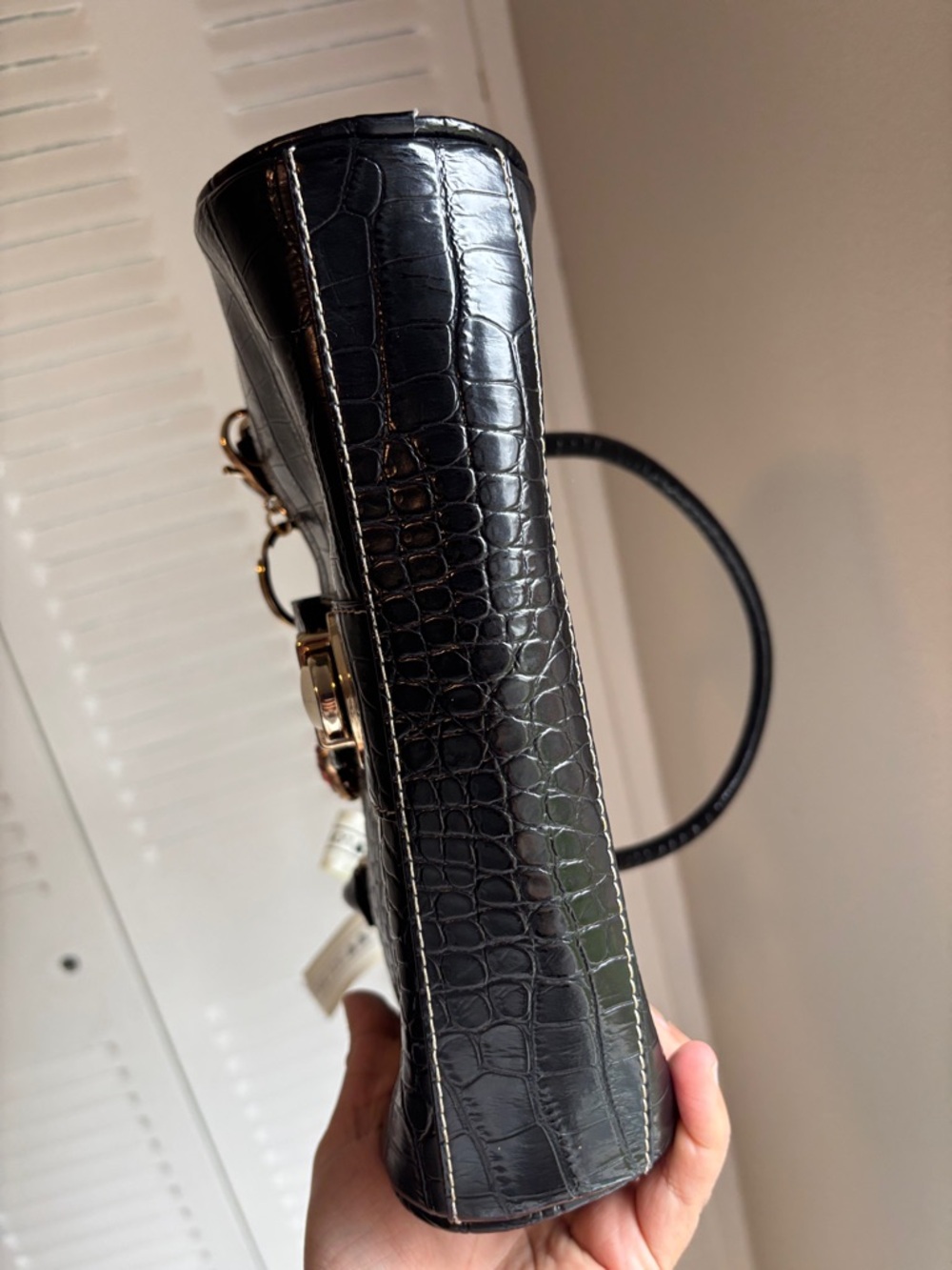 Luzialborne Croc Shoulder Bag + Juicy Couture Cherry Charm Y2K - Picture 14 of 16
